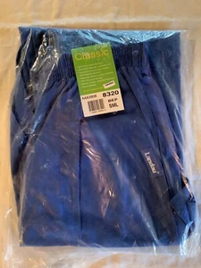 New NIP LANDAU Classic Fit Women's Royal SCRUB PANTS 8320 sz small Elastic Waist - Picture 1 of 4