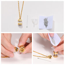 Clear Hollow Fillable Glass Tube Necklaces for Women Men Urn Memorial Pendants