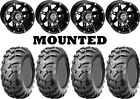 Kit 4 Cst Ancla Tires 25X10-12/25X11-12 On Moose 387X Black Wheels Can