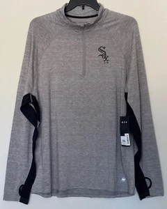 Nueva $55 Chaqueta Ligera Chicago Medias Blancas 1/4 con Cremallera Unisex o Para Mujer Talla 2XL Camisa - Imagen 1 de 10