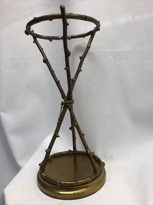 William d scott Style hollywood regency brass thorn tripod plant stand - Picture 1 of 12
