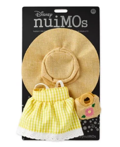 Disney nuiMOs Outfit – Yellow Gingham Dress with Sunhat and Straw Bag NEW - Picture 1 of 4