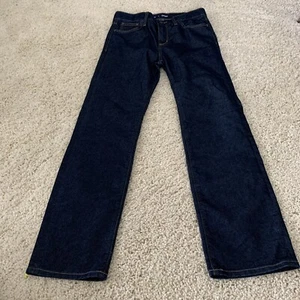 Old Navy Jeans Girls Youth Size 14 Straight Dark Blue Wash Built-In Tough - Picture 1 of 8