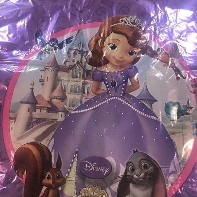 Disney Princess SOFIA Foil Mylar Balloon Kid Birthday Party Decoration Lot Of 6 - Image 1 of 4