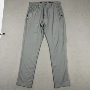 William Murray Pants Mens 32 (32x32.5) Gray Straight Fit Performance Golf Chino - Picture 1 of 21