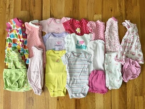 (19 Piece) Baby Girls Clothing Mixed Lot Size 3 Months Outfits Dresses Bodysuits - Picture 1 of 10