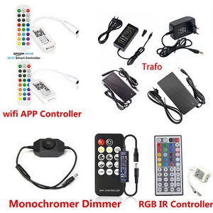 Mini Wifi RGB RGBW Streifen LED Stripe Zubehör Netzteil Fernbedienung Controller - Bild 1 von 47