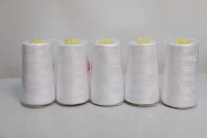 Serger Thread Black, lot of 5, 3000 yards 100% polyester - Picture 1 of 3