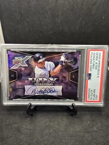 Derek Jeter 2008 Upper Deck UD X UDX Signatures PSA NM-MT8 automático 10 Pop 2 - Imagen 1 de 3