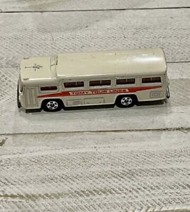 Vintage Tomica Fuji Semi-Decker Bus Tomy Tour Lines White Diecast 1:148 A470