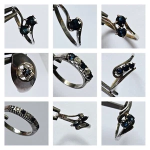 Solid Sapphire Rings Australian Genuine Gems you choose style RRP$390 - Picture 1 of 28