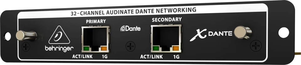Behringer X32 Optional Card DANTE Network Interface 24bit 44.1kHz/48kHz Compatib - Image 1 of 1