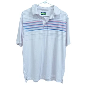 Polo de golf Ben Hogan mediano a rayas rendimiento 30 % reciclado para hombre - Imagen 1 de 5