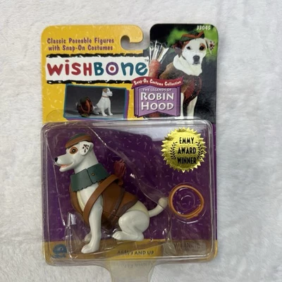 De colección Nuevo 1996 WishBone Legends of Robin Hood Equity Posable Figura de Juguete PBS 90s Foto 1 de 3