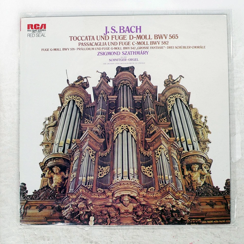 SATTMAR BACH ORGAN MAST RCA REDSEAL RVC2240 Japan VINYL LP - Image 1 of 1