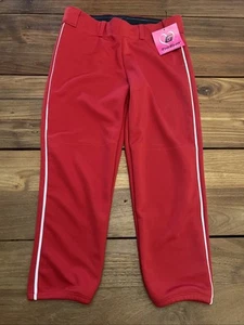 TheGluv Gluv Athletique Women's Girl's Fastpitch Softball Pull-On Pants Red M G1 - Picture 1 of 9