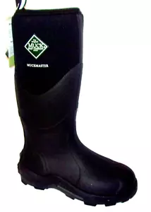 NEW MUCK MUCKMASTER BLACK TALL WP RUBBER BOOTS MEN'S 8, WOMEN'S 9 M - Picture 1 of 4