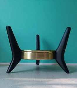 Vintage Tripod Sculptured Wood Modern Planter Table mcm design adrian pearsall - Picture 1 of 20