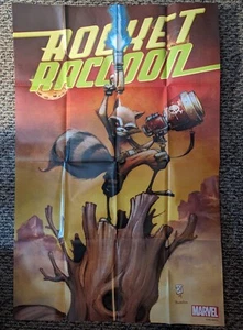Póster promocional de cómics de Marvel 2014 Rocket Raccoon 24""x36"" Skottie Young - Imagen 1 de 1