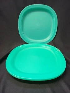 4er Set Tupperware Mittagessen Teller Aqua Teal Neu - Bild 1 von 6