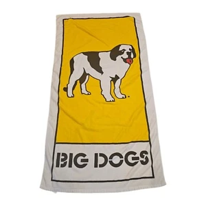 Big Dog by Sierra West Beach Towel Yellow 100% Cotton - Picture 1 of 5