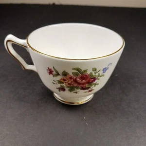 Vtg Crown Staffordshire Fine Bone China Tea Cup England Pink Roses WOW! - Picture 1 of 4