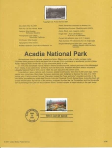 #0130 60c Acadia Park Stamp #C138 Souvenir Page - Picture 1 of 1