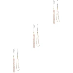 3 PCS Handy Kette Damen Telefongurte Perlenbesetzter Handyanhänger - Zdjęcie 1 z 12