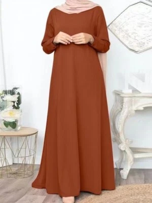 Vestido de fiesta islámico musulmán para mujer ropa de ramadán Dubai Abaya Kaftan S-3XL Foto 1 de 4