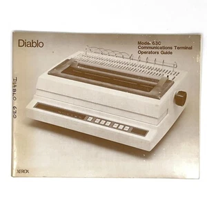 Operators Guide - Xerox Diablo 630 Communications Terminal 1981 90445-02 - Picture 1 of 10