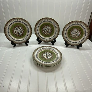 World Market Passaro Bird Green Orange Blue Set Of 6 EUC - Picture 1 of 10