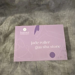 Rodillo de jade y Gua Sha, rodillo facial, rodillo de belleza facial herramientas para el cuidado de la piel BAIMEI - Imagen 1 de 2