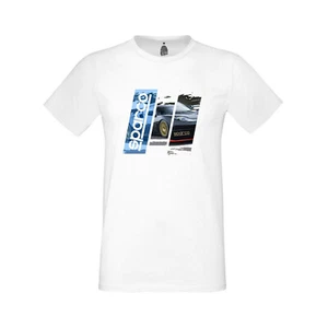 T-shirt uomo Sparco track bianca taglia S - Foto 1 di 3