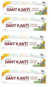 5 x Patanjali Dant Kanti Herbal Toothpaste 100g Each, Cavity Protection - Picture 1 of 5