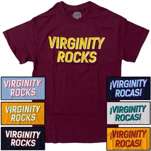 Virginity Rocks Herren T-Shirt Kurzarm Crewneck Tee - Bild 1 von 12