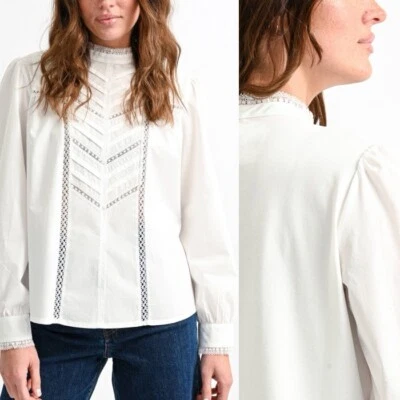 Weekend Max Mara Calca White Long Sleeve Blouse S  - Image 1 of 4