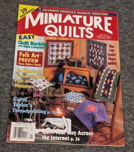 2002 #57 Miniature Quilts Magazine Folk Art Preview 20+ Patterns Threadpainting - Picture 1 of 12