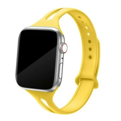 Correa deportiva estrecha de silicona para Apple Watch Series 10, 9, 8, 7, 6, 5, 4- 1, SE Foto 1 de 4