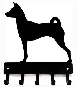 Basenji Perchero para llaves/correas para perros Hecho en EE. UU. - Imagen 1 de 6