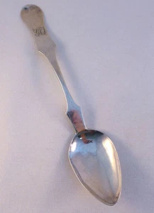 Coin Silver 10.15 S. Kirk & Son Baltimore Dessert Spoon-7 1/2" - Picture 1 of 3