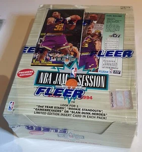 1993-94 Fleer NBA Jam Session Premiere Edition Box - Factory Sealed - Picture 1 of 6