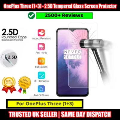 One Plus Three (1+3) - 2.5D Tempered Glass Protector Protective and Durable - Image 1 of 4