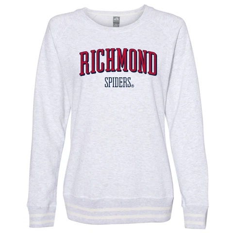 Official NCAA University of Richmond Spiders Women's Sweatshirt w/ Striped Edges Cover