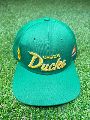 De Colección Nike Dos Tonos Script Oregon Ducks Años 90 Snapback Ajustable Foto 1 de 4