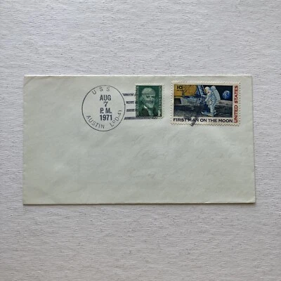 Apollo 15 US Navy Pacific Recovery Force Cover USS Austin Ship Cancel NASA Space - Image 1 of 4