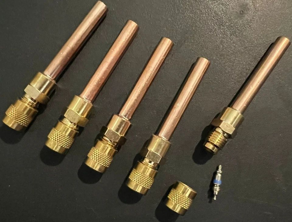 IRP NEW 5/16" Tube Universal Line Service Valves Schrader Core Tubing CTE516 5-PACK