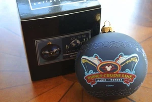 DISNEY CRUISE LINE Retirado Doble Barco MAGIC WONDER DCL Vidrio Adorno de Vacaciones - Imagen 1 de 1