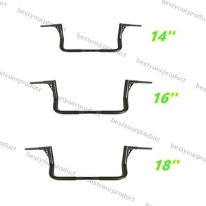 14/16/18'' Rise Ape Hangers Handlebar For Harley Heritage Softail BY - Foto 1 di 19