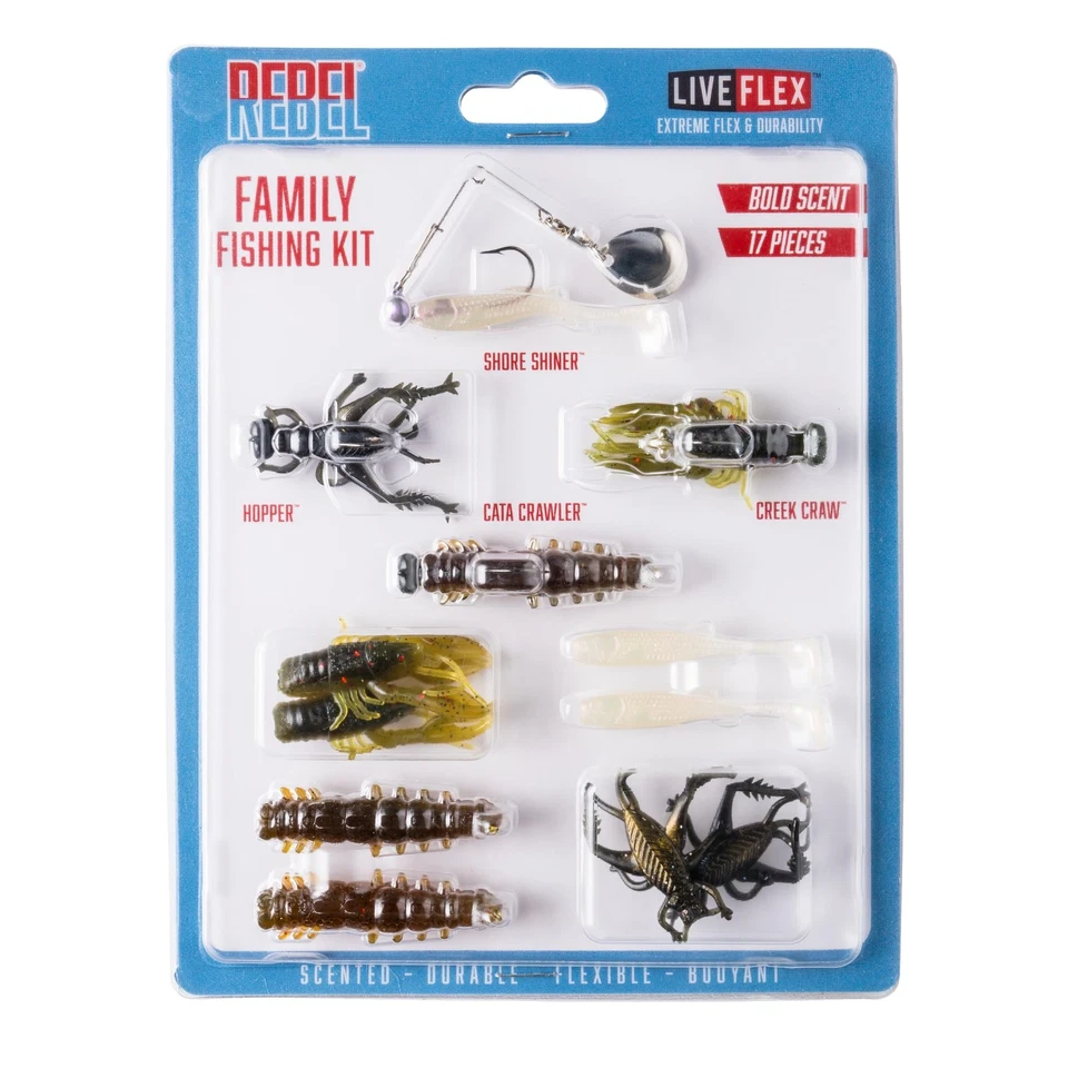 Kit de pesca Rebel LIVEflex Family - Imagem 1 de 4