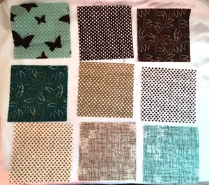 56 Piezas Tela Algodón Dije 5"x5" Cortes Multicolor Acolchado Artesanía Costura - Imagen 1 de 15